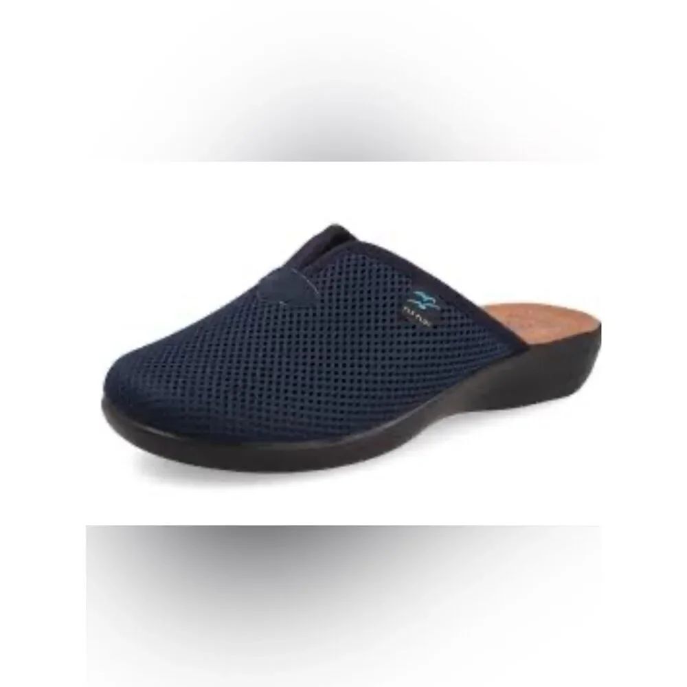 Fly Flot Navy Mesh Mule Slippers 40/9